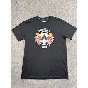 Airwalk Original Mens Black Graphic T-Shirt Skulls Roses Since 1986 Size Medium
